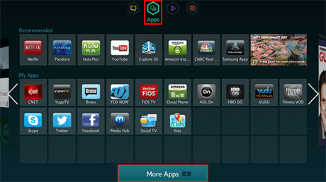Samsung Smart TV - Apps в F-серии (2013 год)
