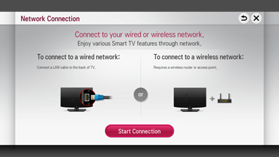 LG Smart TV Netcast - Start Connection