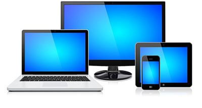 Иконка телевизора, лэптопа, планшета и смартфона